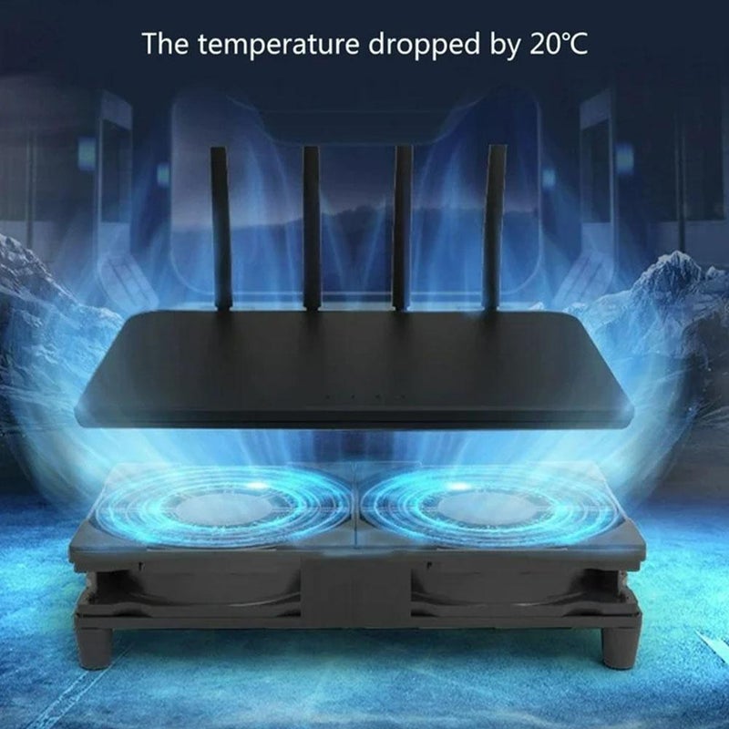 USB Fans for Cooling,Ultra-Quiet Router Cooling Base,Fan Cooler, Used for Cooling and Reducing the Temperature of Computers, Routers, Laptop and Electrical Appliances - Image 5